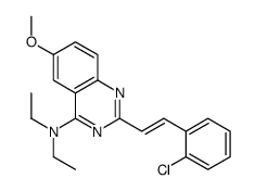 2-[(E)-2-(2-chlorophenyl)ethenyl]-N,N-diethyl-6-methoxyquinazolin-4-amine Structure