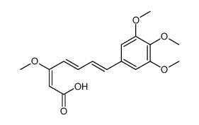 3-methoxy-7-(3,4,5-trimethoxyphenyl)hepta-2,4,6-trienoic acid Structure