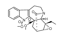 ent-3β,4-epoxy-19-oxo-(4βH)-ibogamine-1,18-dicarboxylic acid dimethyl ester Structure