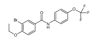 3-bromo-4-ethoxy-N-[4-(trifluoromethoxy)phenyl]benzamide结构式
