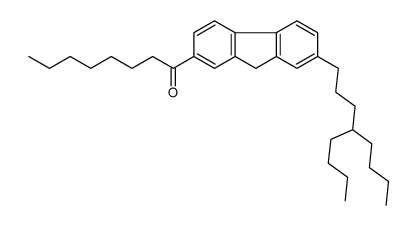 1-[7-(4-butyloctyl)-9H-fluoren-2-yl]octan-1-one结构式