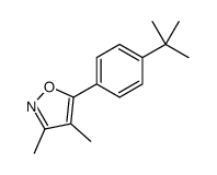 5-(4-tert-butylphenyl)-3,4-dimethyl-1,2-oxazole结构式