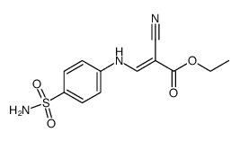 ethyl 2-cyano-3-(4-sulfamoylphenylamino)acrylate结构式