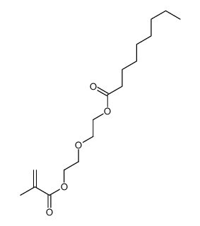 2-[2-(2-methylprop-2-enoyloxy)ethoxy]ethyl nonanoate结构式