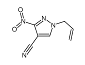 3-nitro-1-prop-2-enylpyrazole-4-carbonitrile结构式