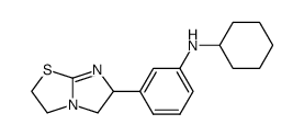 N-cyclohexyl-3-(2,3,5,6-tetrahydro-imidazo[2,1-b]thiazol-6-yl)-aniline Structure