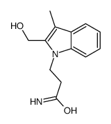 3-[2-(hydroxymethyl)-3-methylindol-1-yl]propanamide结构式