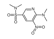 6-(dimethylamino)-N,N-dimethyl-5-nitropyridine-3-sulfonamide结构式