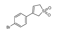 3-(4-bromophenyl)-2,5-dihydrothiophene 1,1-dioxide结构式