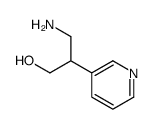 3-amino-2-pyridin-3-ylpropan-1-ol结构式