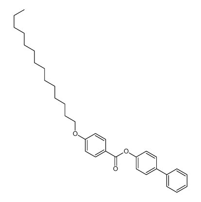 (4-phenylphenyl) 4-tetradecoxybenzoate Structure