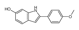 2-(4-methoxyphenyl)-1H-indol-6-ol结构式