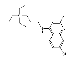 7-chloro-2-methyl-N-(3-triethylsilylpropyl)quinolin-4-amine Structure