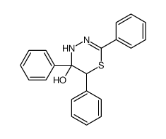 2,5,6-triphenyl-4,6-dihydro-1,3,4-thiadiazin-5-ol结构式
