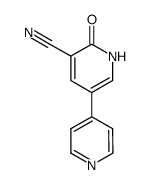 1,2-dihydro-2-oxo-5-(4-pyridinyl)-nicotinonitrile structure