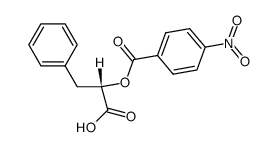 O-p-Nitrobenzoyl-L-3-phenylmilchsaeure Structure