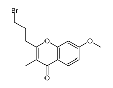 2-(3-bromopropyl)-7-methoxy-3-methylchromen-4-one结构式