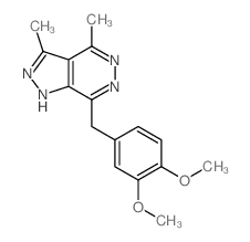 7-(3,4-Dimethoxybenzyl)-3,4-dimethyl-1H-pyrazolo[3,4-d]pyridazine structure
