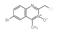 6-Bromo-2-(chloromethyl)-4-methyl-2,3-dihydroquinazoline 3-oxide structure