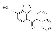 1-(7-Methyl-4-indanyl)-1-(1-naphthyl)methanimine, hydrochloride Structure