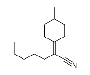 2-(4-methylcyclohexylidene)heptanenitrile结构式