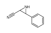 (2R,3R)-3-phenylaziridine-2-carbonitrile结构式