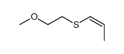 1-(2-methoxyethylsulfanyl)prop-1-ene Structure