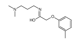 N-[3-(dimethylamino)propyl]-2-(3-methylphenoxy)acetamide Structure