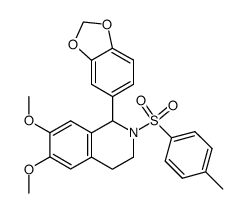 1-benzo[1,3]dioxol-5-yl-6,7-dimethoxy-2-(toluene-4-sulfonyl)-1,2,3,4-tetrahydro-isoquinoline结构式