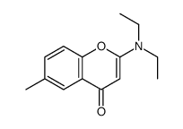 2-(diethylamino)-6-methylchromen-4-one Structure