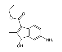 ethyl 6-amino-1-hydroxy-2-methylindole-3-carboxylate Structure