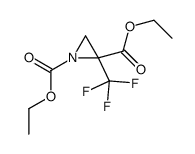 diethyl 2-(trifluoromethyl)aziridine-1,2-dicarboxylate Structure