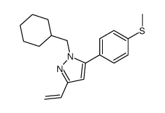 1-(cyclohexylmethyl)-3-ethenyl-5-(4-methylsulfanylphenyl)pyrazole Structure