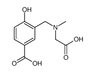 3-[[carboxymethyl(methyl)amino]methyl]-4-hydroxybenzoic acid Structure