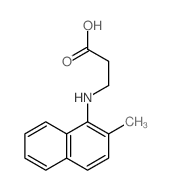 3-[(2-methylnaphthalen-1-yl)amino]propanoic acid结构式