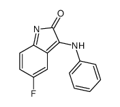 3-anilino-5-fluoroindol-2-one结构式