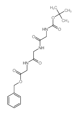 benzyl 2-[[2-[[2-(tert-butoxycarbonylamino)acetyl]amino]acetyl]amino]acetate结构式