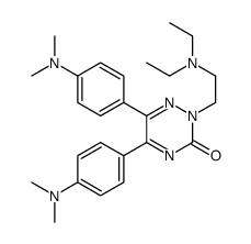 2-[2-(diethylamino)ethyl]-5,6-bis[4-(dimethylamino)phenyl]-1,2,4-triazin-3-one Structure