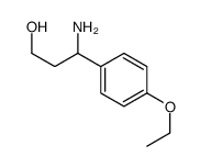 3-AMINO-3-(4-ETHOXY-PHENYL)-PROPAN-1-OL结构式