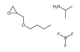 2-(butoxymethyl)oxirane,propan-2-amine,trifluoroborane Structure