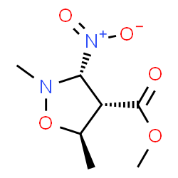 4-Isoxazolidinecarboxylicacid,2,5-dimethyl-3-nitro-,methylester,(3alpha,4alpha,5beta)-(9CI) picture