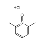 2,6-dimethylpyridine N-oxide hydrochloride Structure