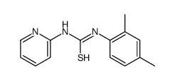 1-(2,4-dimethylphenyl)-3-pyridin-2-ylthiourea结构式