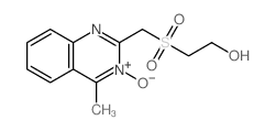 Ethanol,2-[[(4-methyl-3-oxido-2-quinazolinyl)methyl]sulfonyl]- Structure