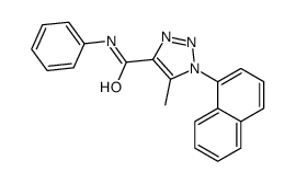 5-methyl-1-naphthalen-1-yl-N-phenyltriazole-4-carboxamide结构式
