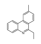 Phenanthridine, 6-ethyl-9-methyl- (9CI) Structure