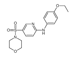 N-(4-ethoxyphenyl)-5-morpholin-4-ylsulfonylpyridin-2-amine结构式