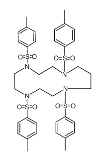 1,4,7,10-tetra(p-tosyl)-1,4,7,10-tetraazacyclotridecane结构式