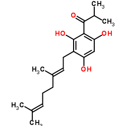 3-香叶基-1-(2'-甲基丙烷酰基)间苯三酚图片