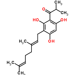 2-Geranyl-4-isobutyrylphloroglucinol structure